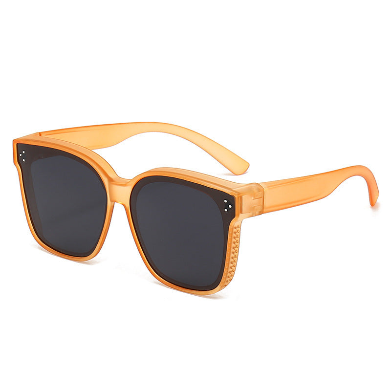 Summer Driving Sun Protection Polarized Light One Mirror Dual Use Anti Glare Trendy Sunglasses CJD