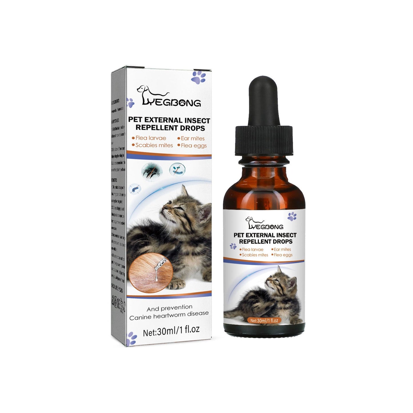 Dog Cat Drops Spray Cleaning Remove Lice Tick Flea LadyShow.Store