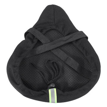 SGODDE 27x26cm Bike Saddle Memory Foam Comfort Breathable Reflective Bicycle Seat for MTB Exercise Bike E-Bike with Waterproof Cover LuxuryLifeWay Online Store