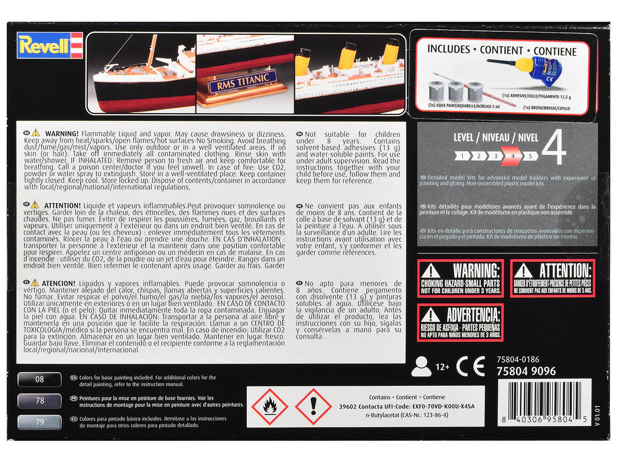 Level 4 Model Kit R.M.S. Titanic All-Included Kit 1/1200 Scale Model by Revell LuxuryLifeWay Online Store