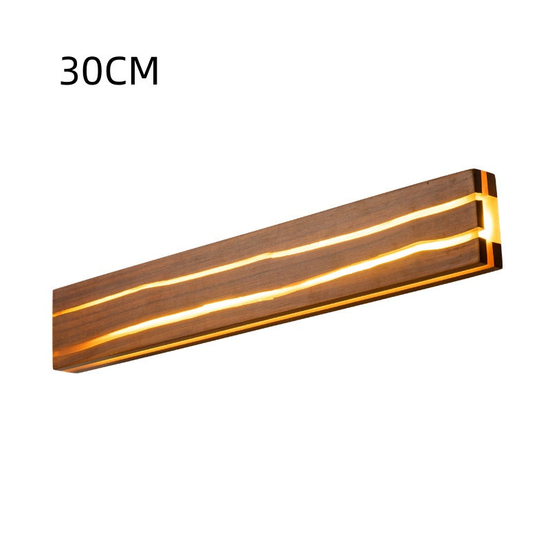 Solid Wood Crack Creative Wall Lamp Background Wall LED Strip Wall Lamp PearlNestDecor.com
