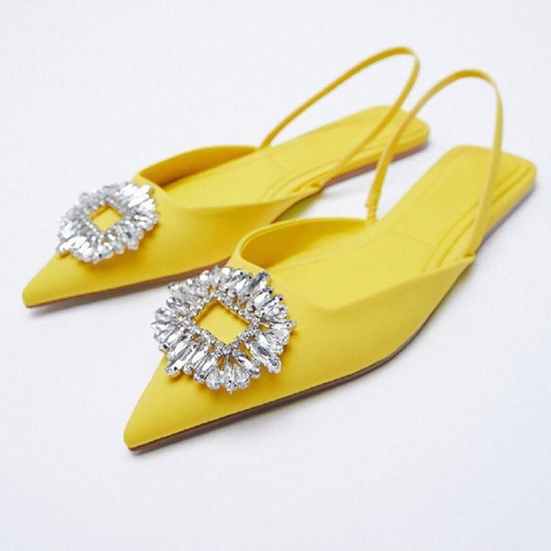 Women's Pointed Toe European And American Flat Sandals LadyShow.Store