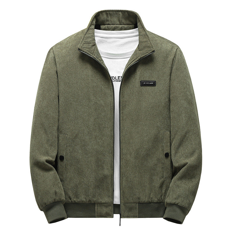 Men's Thickened Corduroy Winter Coat - Large Size Pi-Mart