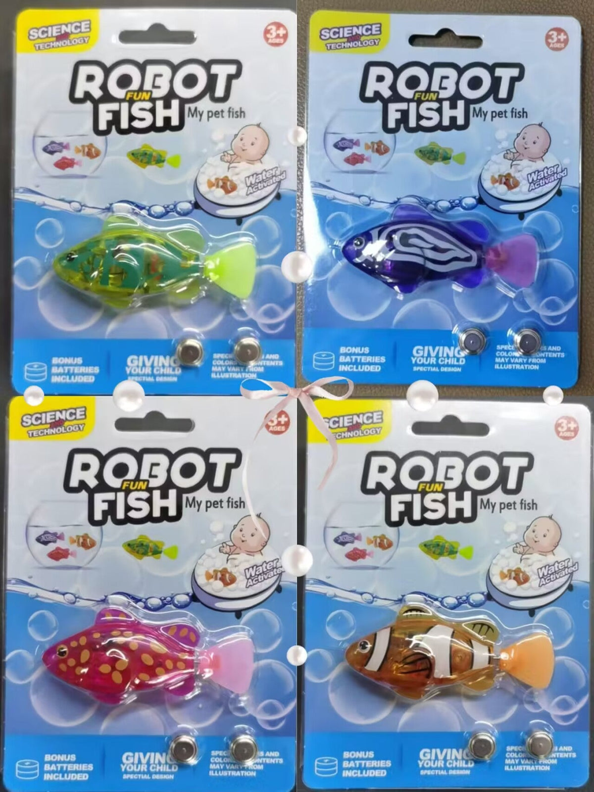 Pet Fish Simulation Light-Activated Clownfish Bathing And Splashing Toy Pets Fashion