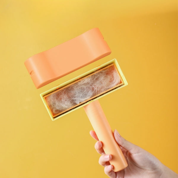 New Pet Hair Roller Remover Lint Brush 2-Way Dog Cat Comb Tool Convenient Cleaning Dog Cat Fur Brush Base Home Furniture Sofa Pets Fashion