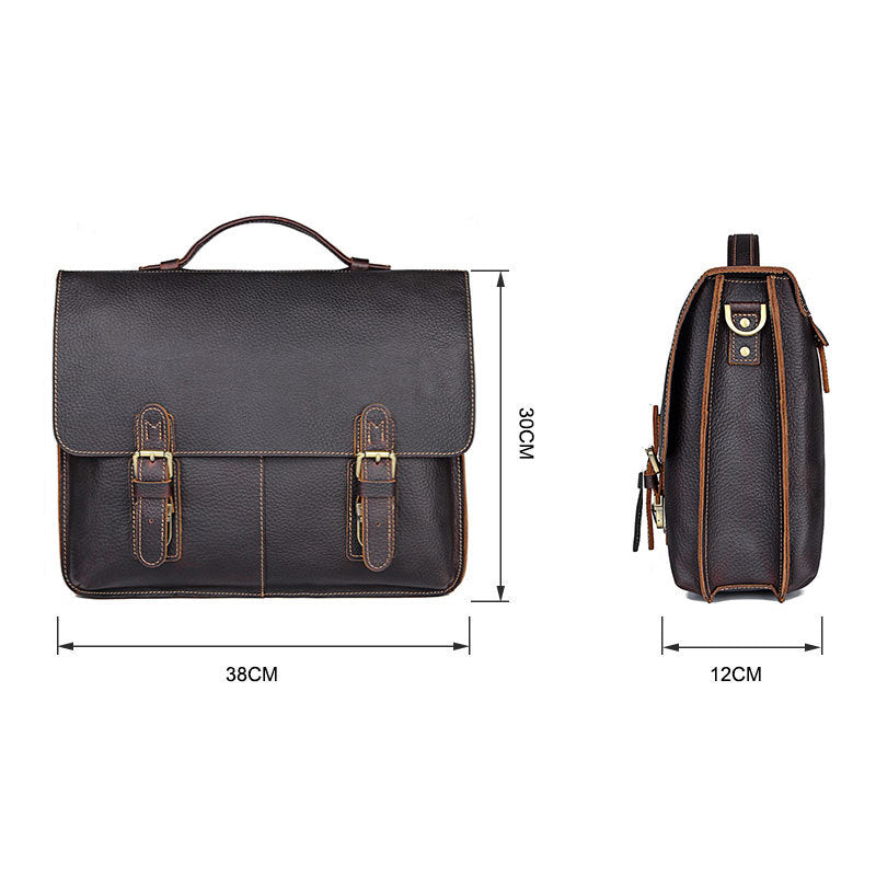 Men's Retro Casual Leather Business Briefcase CJD