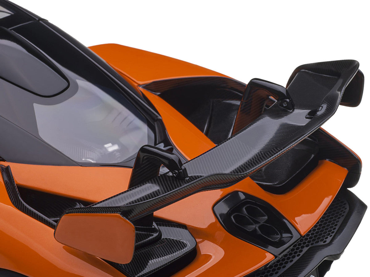Mclaren Senna Trophy Mira Orange and Black with Carbon Accents 1/18 Model Car by Autoart LuxuryLifeWay Online Store