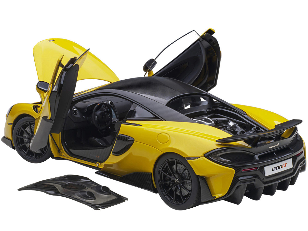 Mclaren 600LT Sicilian Yellow and Carbon 1/18 Model Car by Autoart LuxuryLifeWay Online Store