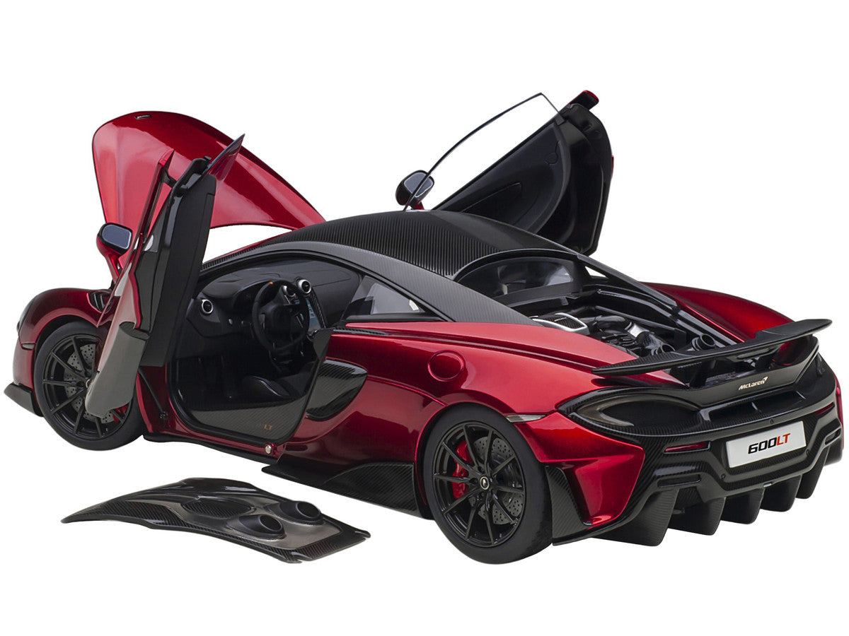 Mclaren 600LT Vermillion Red and Carbon 1/18 Model Car by Autoart LuxuryLifeWay Online Store