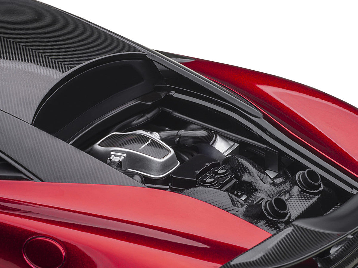 Mclaren 600LT Vermillion Red and Carbon 1/18 Model Car by Autoart LuxuryLifeWay Online Store