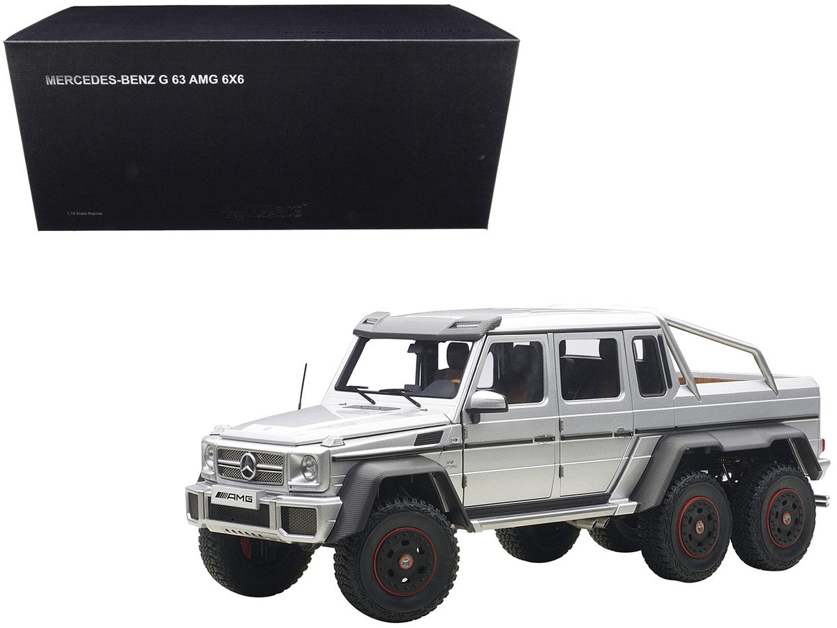 Mercedes G63 AMG 6X6 Silver 1/18 Model Car by Autoart LuxuryLifeWay Online Store