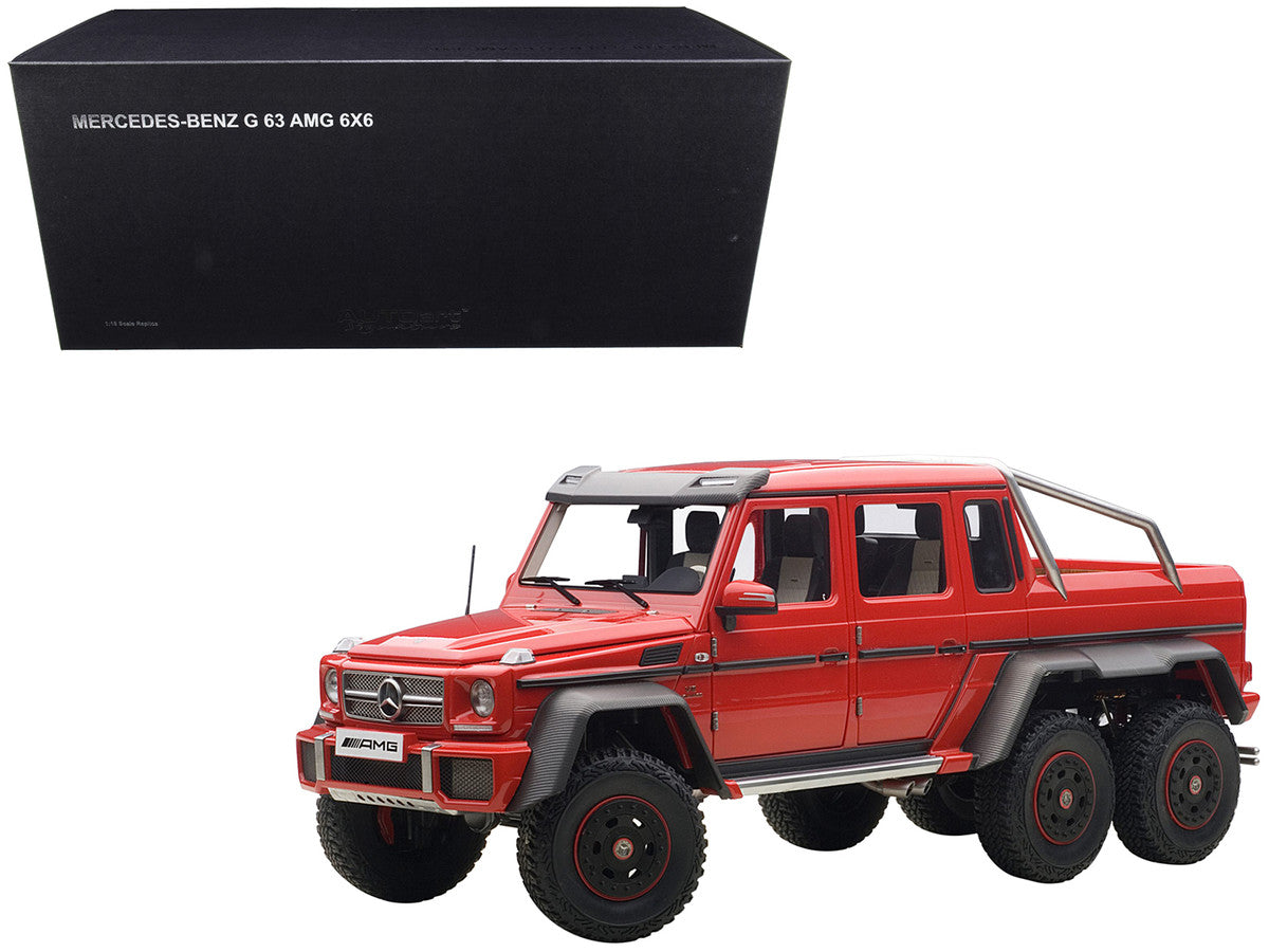 Mercedes G63 AMG 6X6 Red 1/18 Model Car by Autoart LuxuryLifeWay Online Store