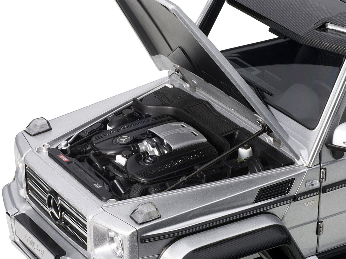 Mercedes Benz G500 4X4 2 Silver 1/18 Model Car by Autoart LuxuryLifeWay Online Store