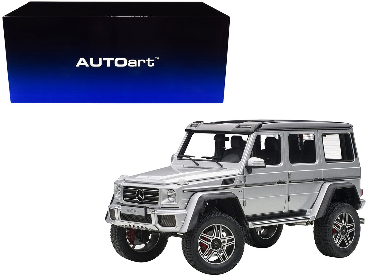 Mercedes Benz G500 4X4 2 Silver 1/18 Model Car by Autoart LuxuryLifeWay Online Store