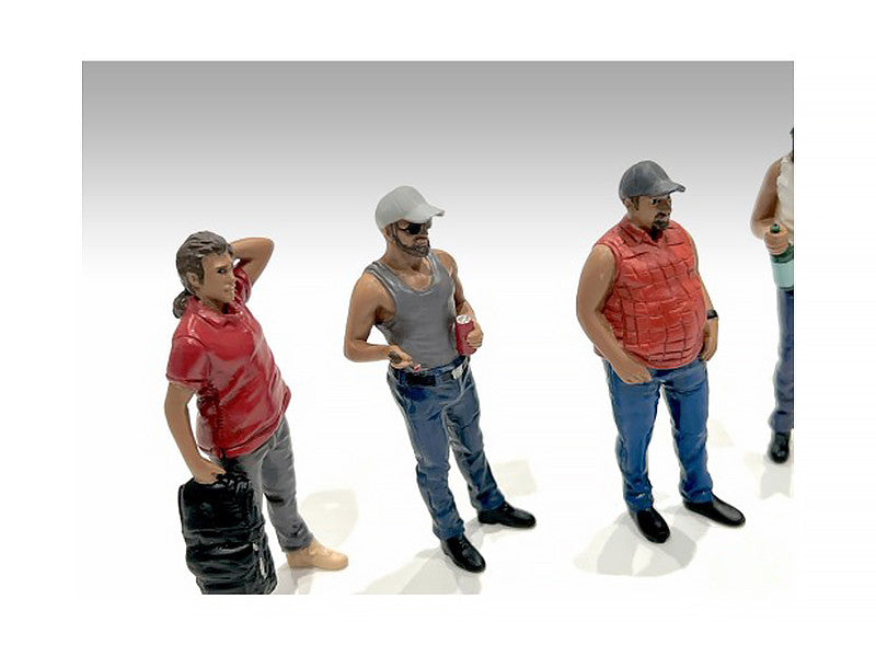 "Campers" 5 piece Figure Set for 1/18 Scale Models by American Diorama LuxuryLifeWay Online Store