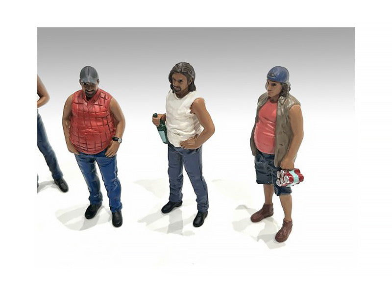 "Campers" 5 piece Figure Set for 1/18 Scale Models by American Diorama LuxuryLifeWay Online Store