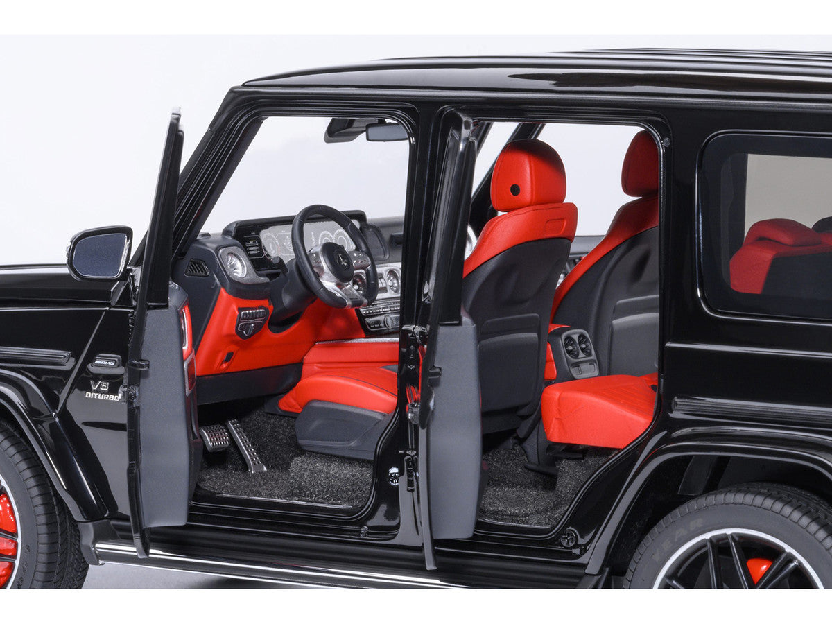 2019 Mercedes-Benz AMG G63 Black with Red Interior 1/18 Model Car by Autoart LuxuryLifeWay Online Store