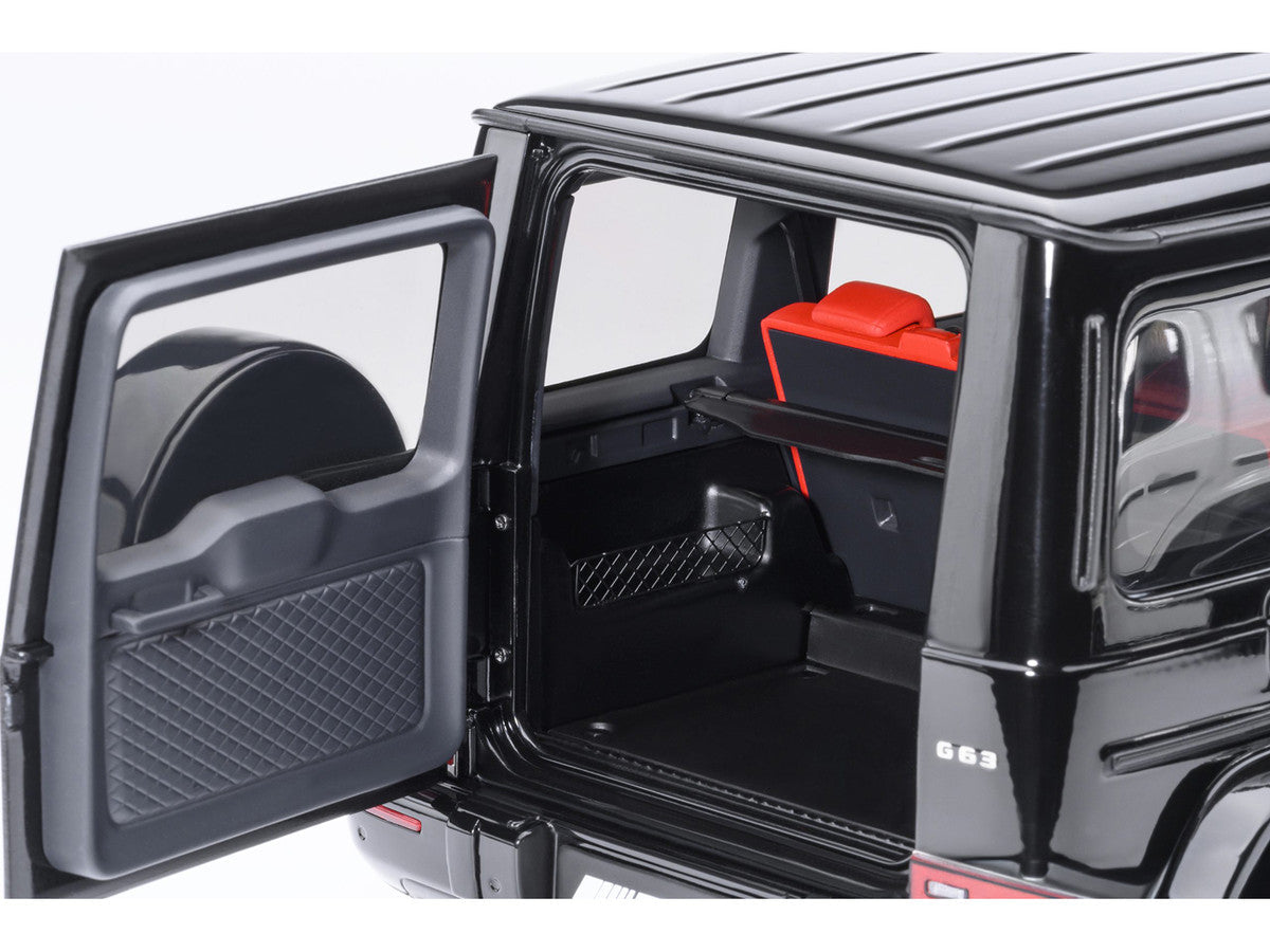2019 Mercedes-Benz AMG G63 Black with Red Interior 1/18 Model Car by Autoart LuxuryLifeWay Online Store
