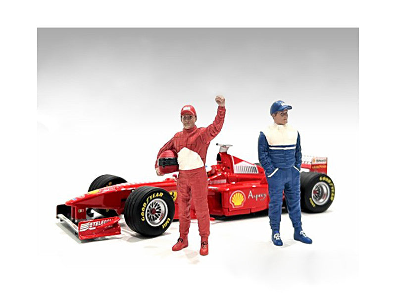"Racing Legends" 90's Set of 2 Diecast Figures for 1/43 Scale Models by American Diorama LuxuryLifeWay Online Store