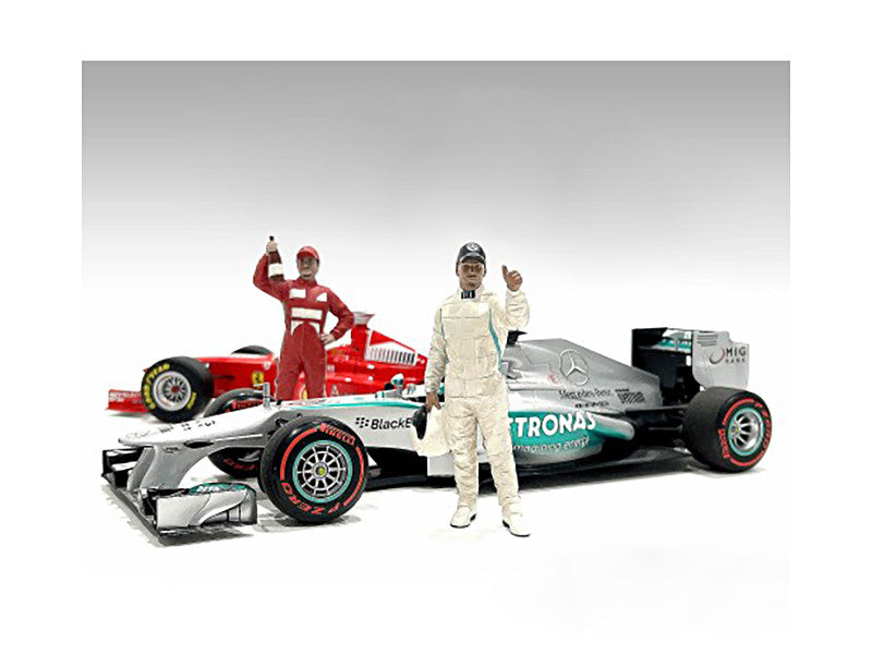 "Racing Legends" 2000's Set of 2 Diecast Figures for 1/43 Scale Models by American Diorama LuxuryLifeWay Online Store