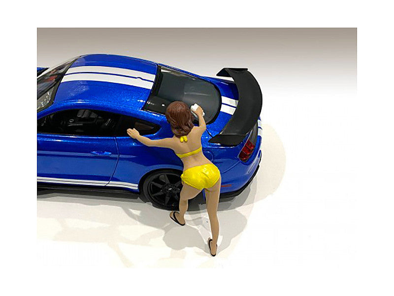 Stephanie Bikini Car Wash Girl Figurine for 1/18 Scale Models by American Diorama LuxuryLifeWay Online Store