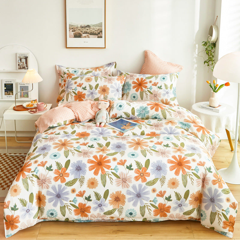 Quilt Cover Single Wholesale Pure Cotton Single Double Student Dormitory Three-piece Set