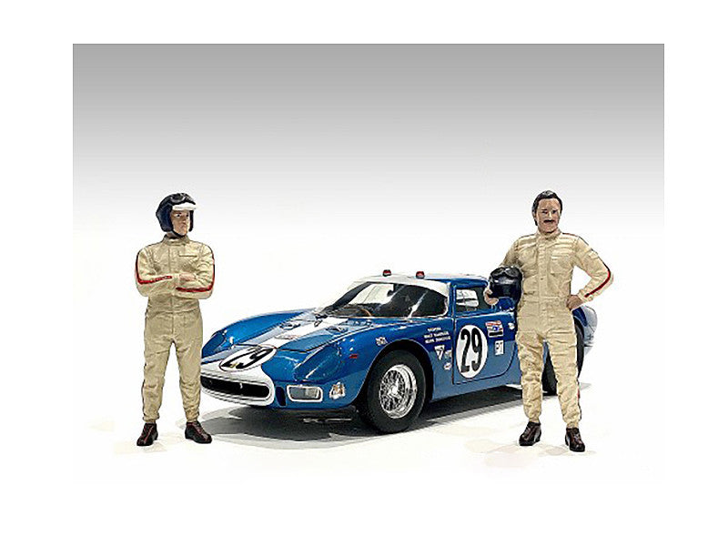 "Racing Legends" 60's Set of 2 Diecast Figures for 1/43 Scale Models by American Diorama LuxuryLifeWay Online Store