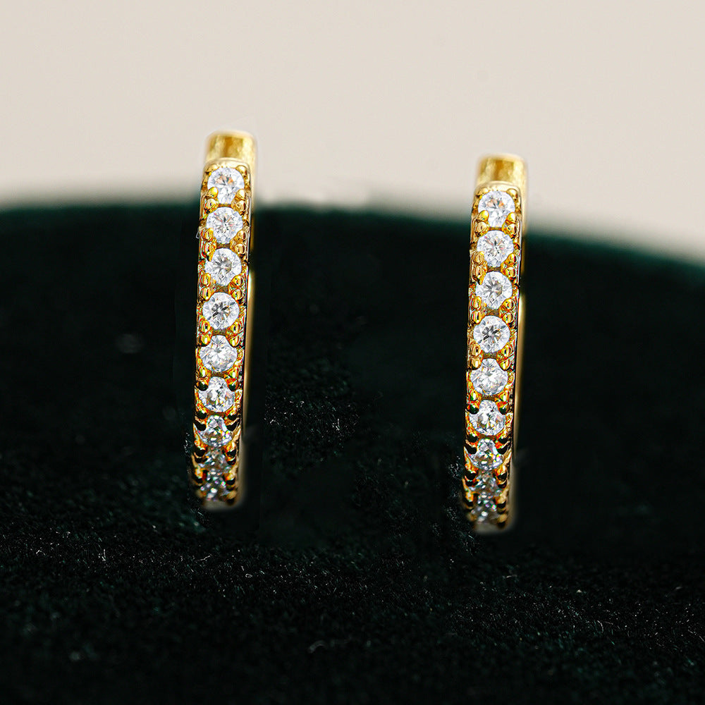 S925 Silver Moissanite Stud Earrings LadyShow.Store