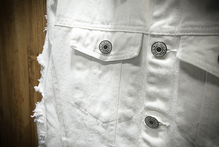 Men's Ripped Denim Jacket Pi-Mart
