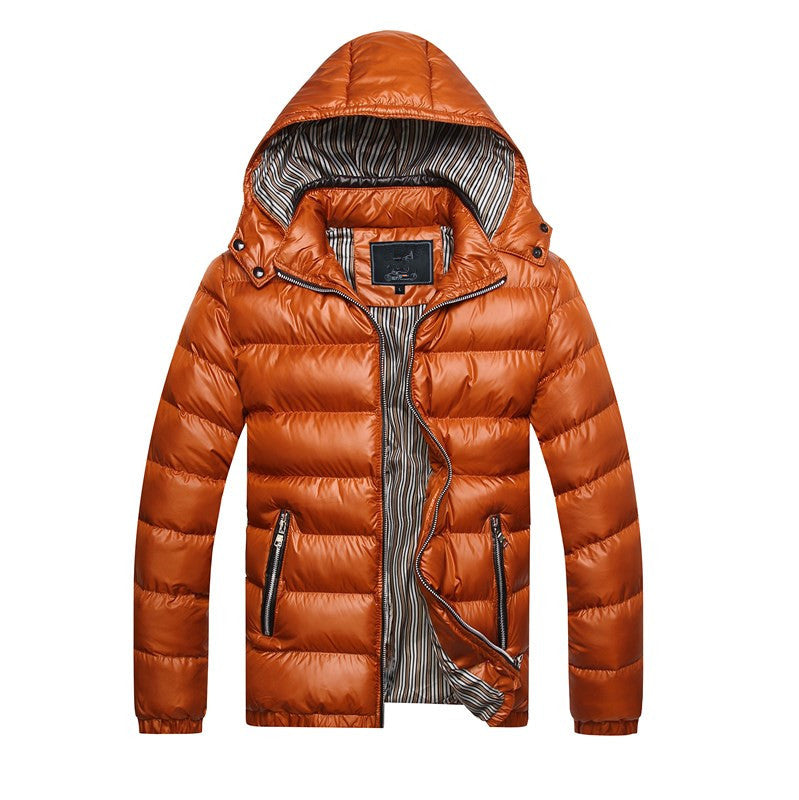 Warm men's padded jacket