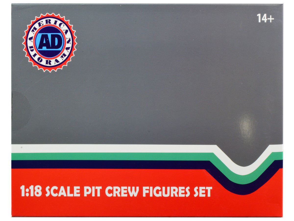 Formula One F1 Pit Crew 7 Figure Set Team Blue Release III for 1/18 Scale Models by American Diorama LuxuryLifeWay Online Store