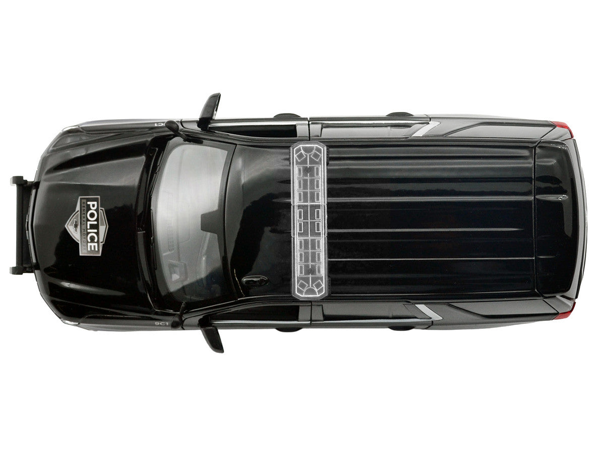 2025 Chevrolet Tahoe PPV "General Motors Police" Black "Custom Builder's Kit - Law Enforcement and Public Service" Series 1/24 Diecast Model Car by Motormax LuxuryLifeWay Online Store