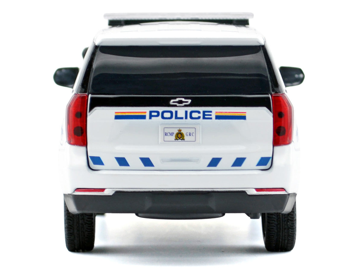 2025 Chevrolet Tahoe PPV with Light Bar "RCMP Royal Canadian Mounted Police" White "Law Enforcement and Public Service" Series 1/24 Diecast Model Car by Motormax LuxuryLifeWay Online Store