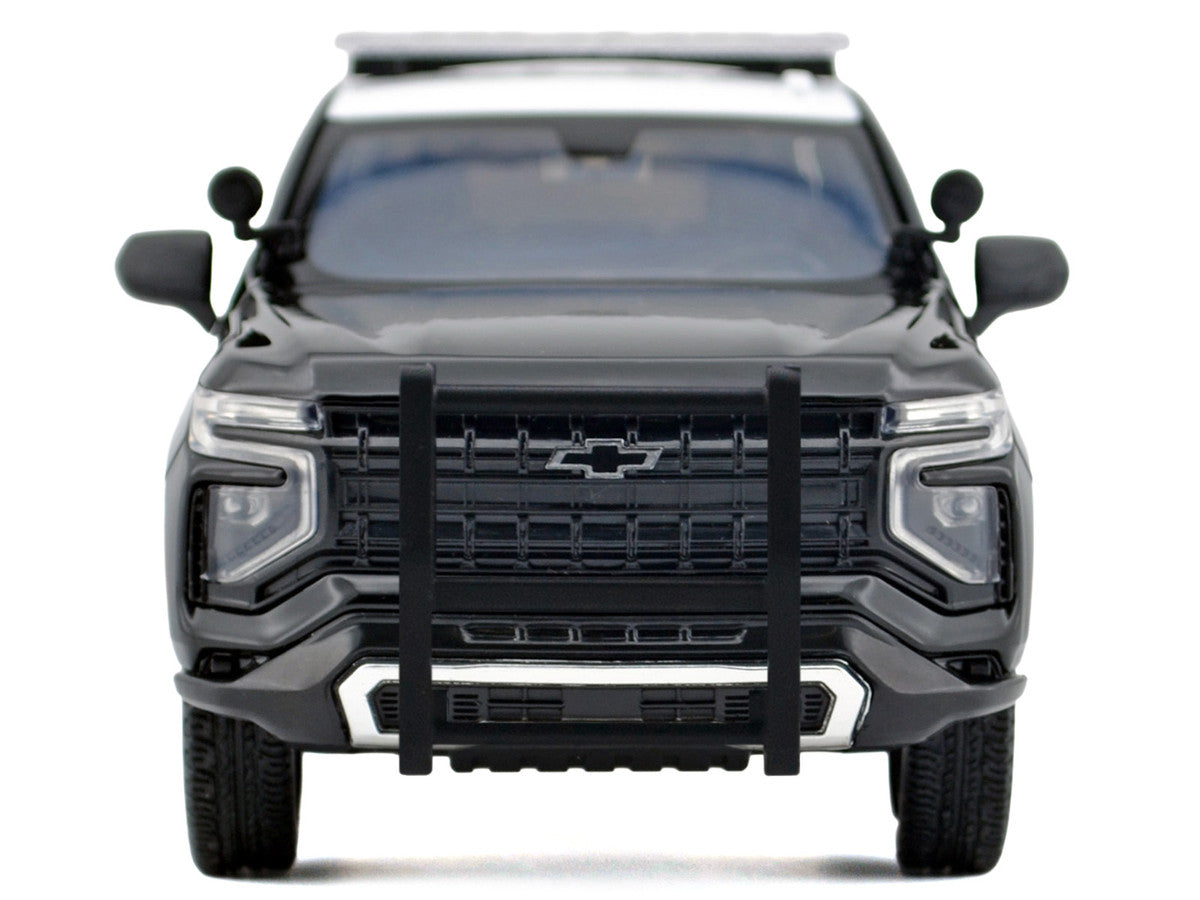 2025 Chevrolet Tahoe Police Pursuit Vehicle "California Highway Patrol" Black and White "Law Enforcement and Public Service" Series 1/24 Diecast Model Car by Motormax LuxuryLifeWay Online Store