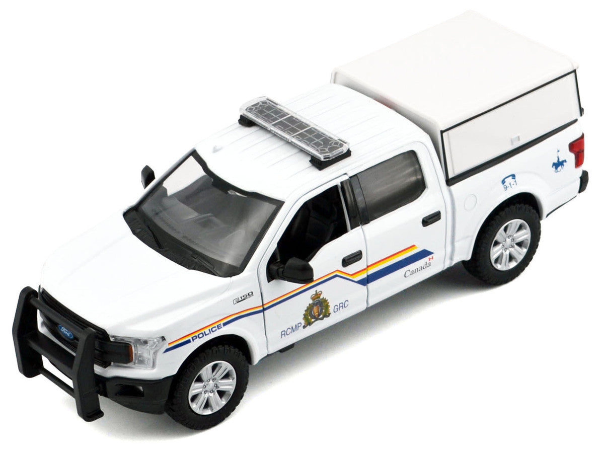 2019 Ford F-150 Lariat Crew Cab Pickup Truck with Camper Box "Royal Canadian Mounted Police" White "Law Enforcement and Public Service" Series 1/27 Diecast Model Car by Motormax LuxuryLifeWay Online Store