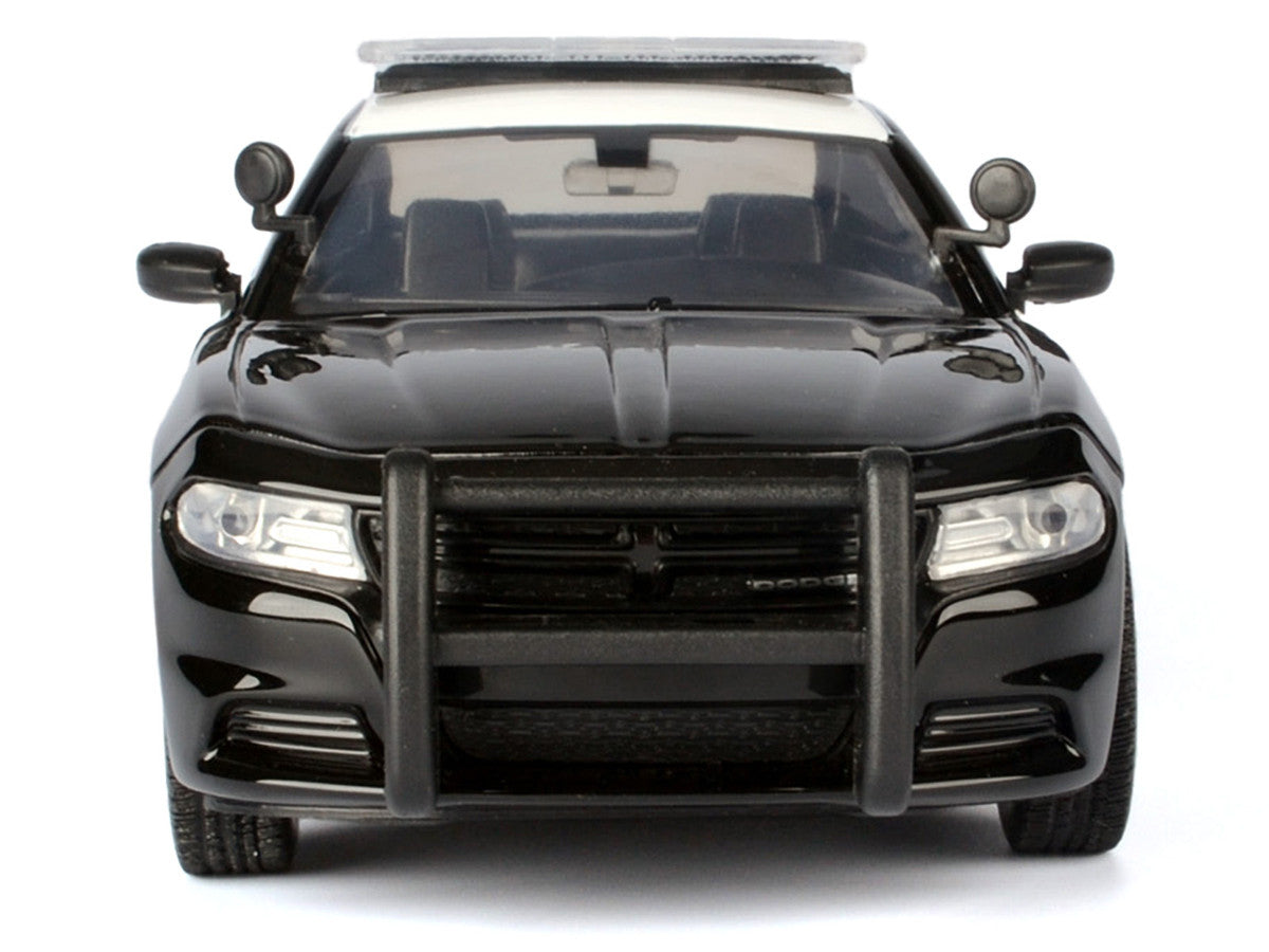 2023 Dodge Charger Pursuit Police Car "California Highway Patrol" Black and White "Law Enforcement and Public Service" Series 1/24 Diecast Model Car by Motormax LuxuryLifeWay Online Store