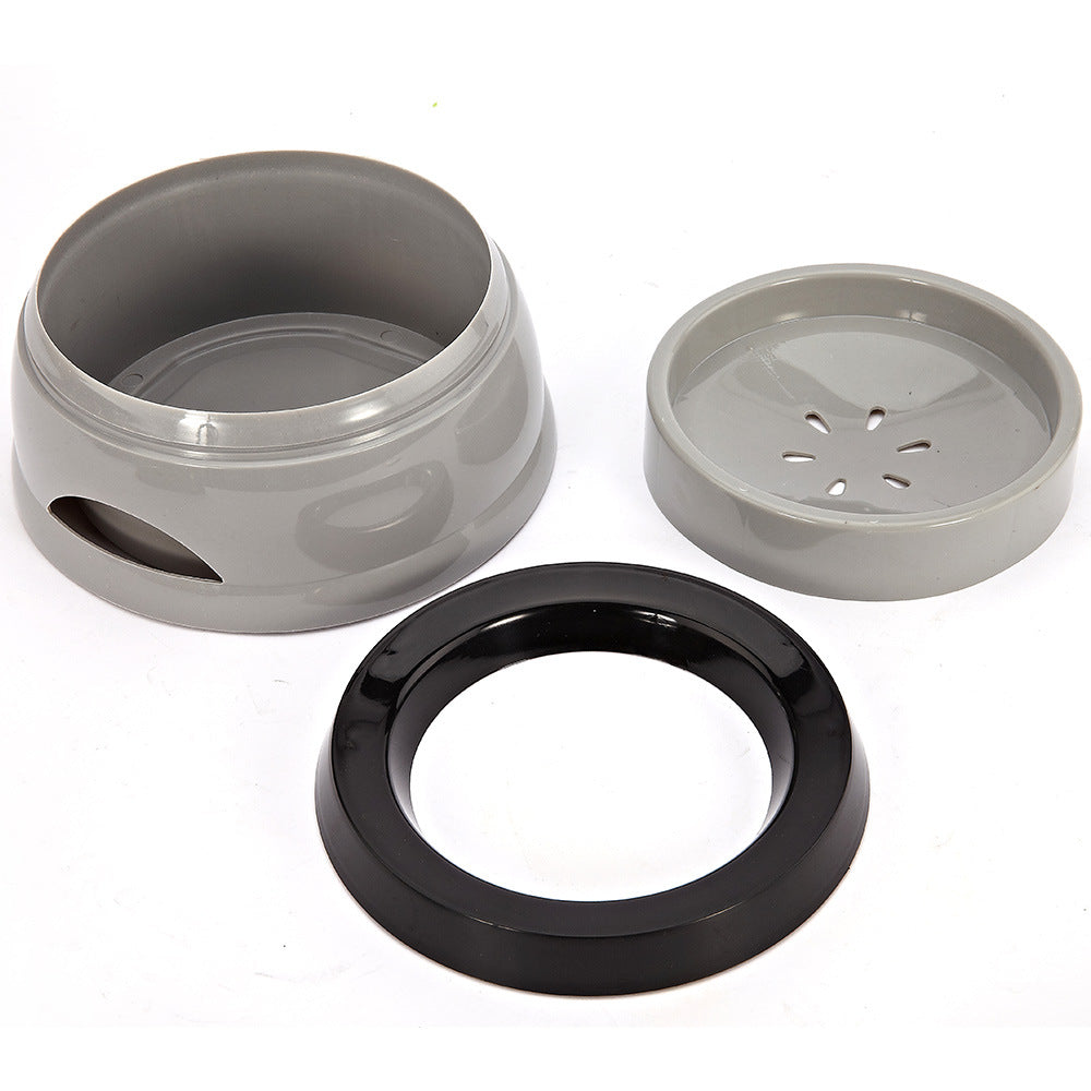 Pet Dog Bowls Floating Not Wetting Mouth Cat Bowl No Spill Drinking Water Feeder Plastic Portable Dog Bowl Support Dropshipping Pets Fashion