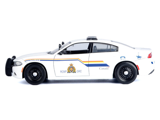 2023 Dodge Charger Pursuit Police Car "RCMP (Royal Canadian Mounted Police)" White "Law Enforcement and Public Service" Series 1/24 Diecast Model Car by Motormax LuxuryLifeWay Online Store