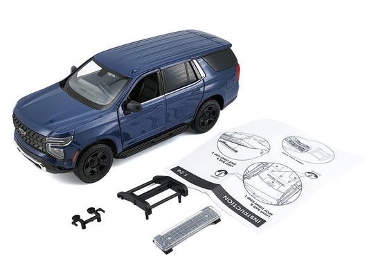 2025 Chevrolet Tahoe PPV Dark Blue "Custom Builder's Kit - Law Enforcement and Public Service" Series 1/24 Diecast Model Car by Motormax LuxuryLifeWay Online Store