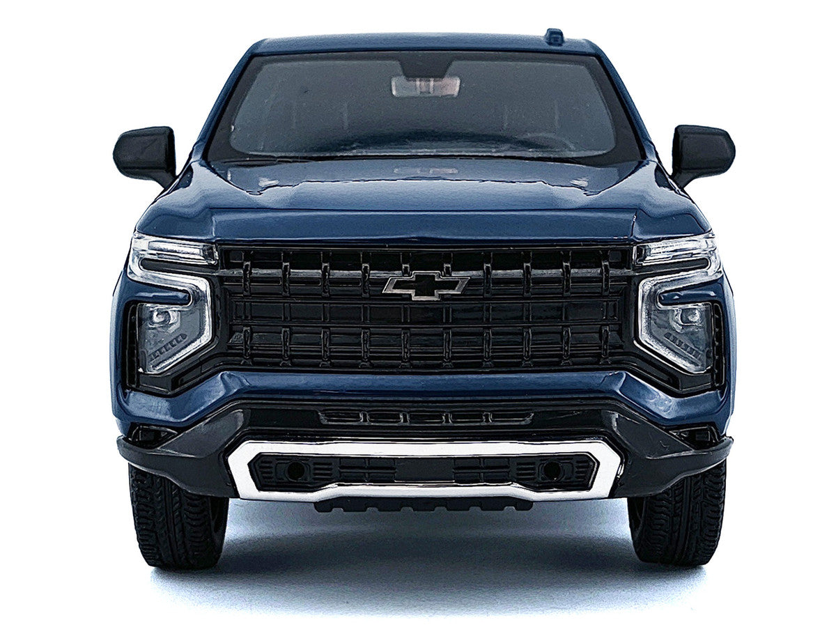 2025 Chevrolet Tahoe PPV Dark Blue "Custom Builder's Kit - Law Enforcement and Public Service" Series 1/24 Diecast Model Car by Motormax LuxuryLifeWay Online Store