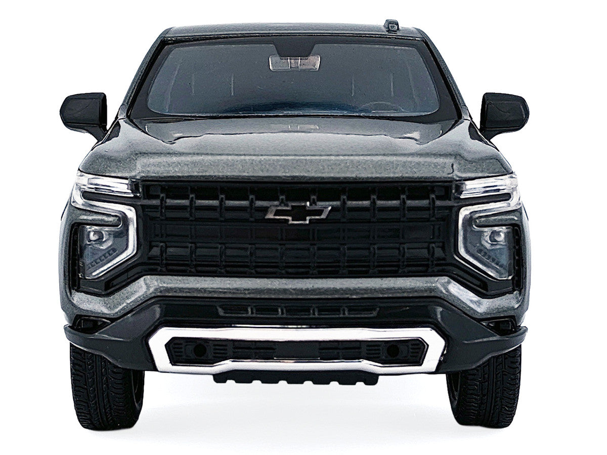 2025 Chevrolet Tahoe PPV Dark Gray Metallic "Custom Builder's Kit - Law Enforcement and Public Service" 1/24 Diecast Model Car by Motormax LuxuryLifeWay Online Store