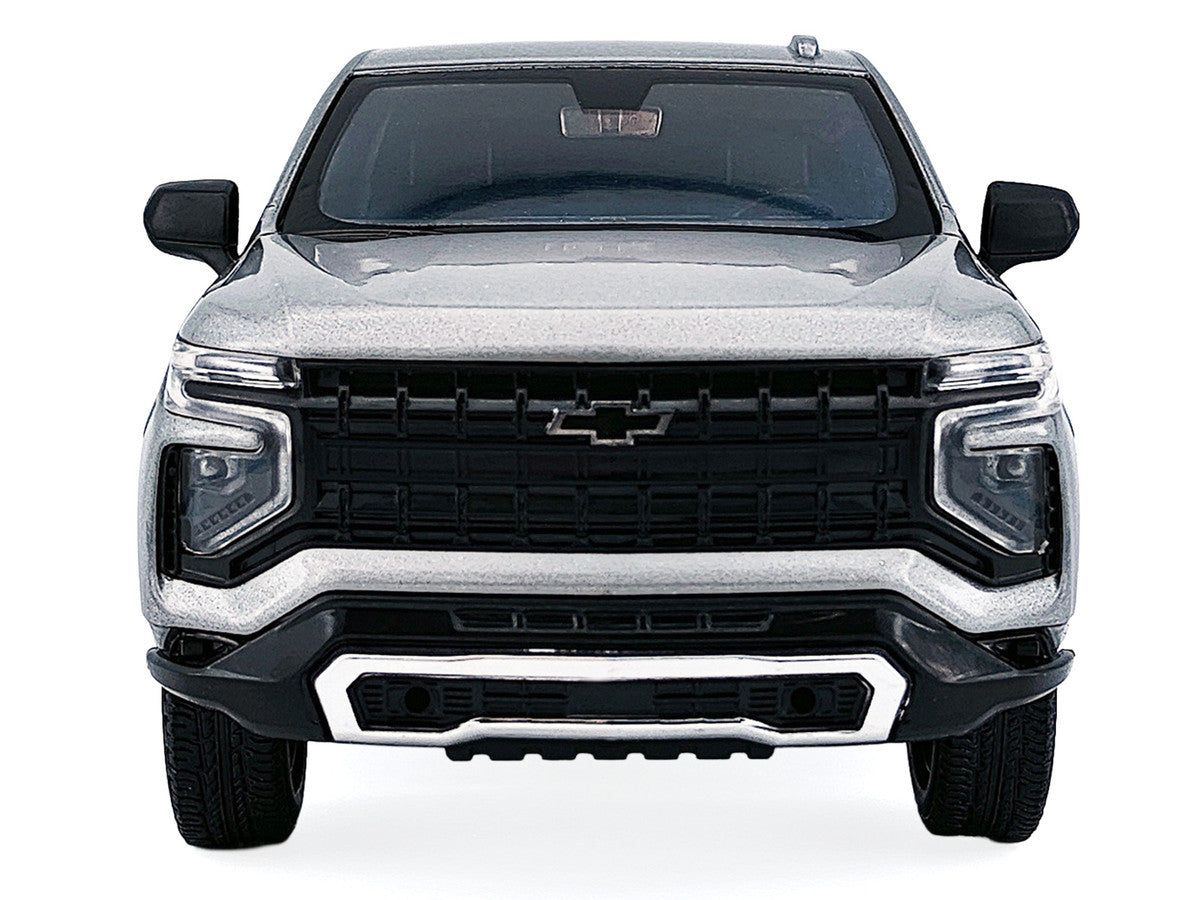 2025 Chevrolet Tahoe PPV Silver Metallic "Custom Builder's Kit - Law Enforcement and Public Service" Series 1/24 Diecast Model Car by Motormax LuxuryLifeWay Online Store