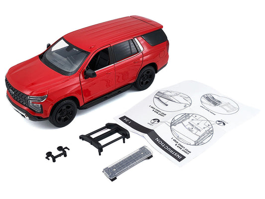 2025 Chevrolet Tahoe PPV Red "Custom Builder's Kit - Law Enforcement and Public Service" Series 1/24 Diecast Model Car by Motormax LuxuryLifeWay Online Store