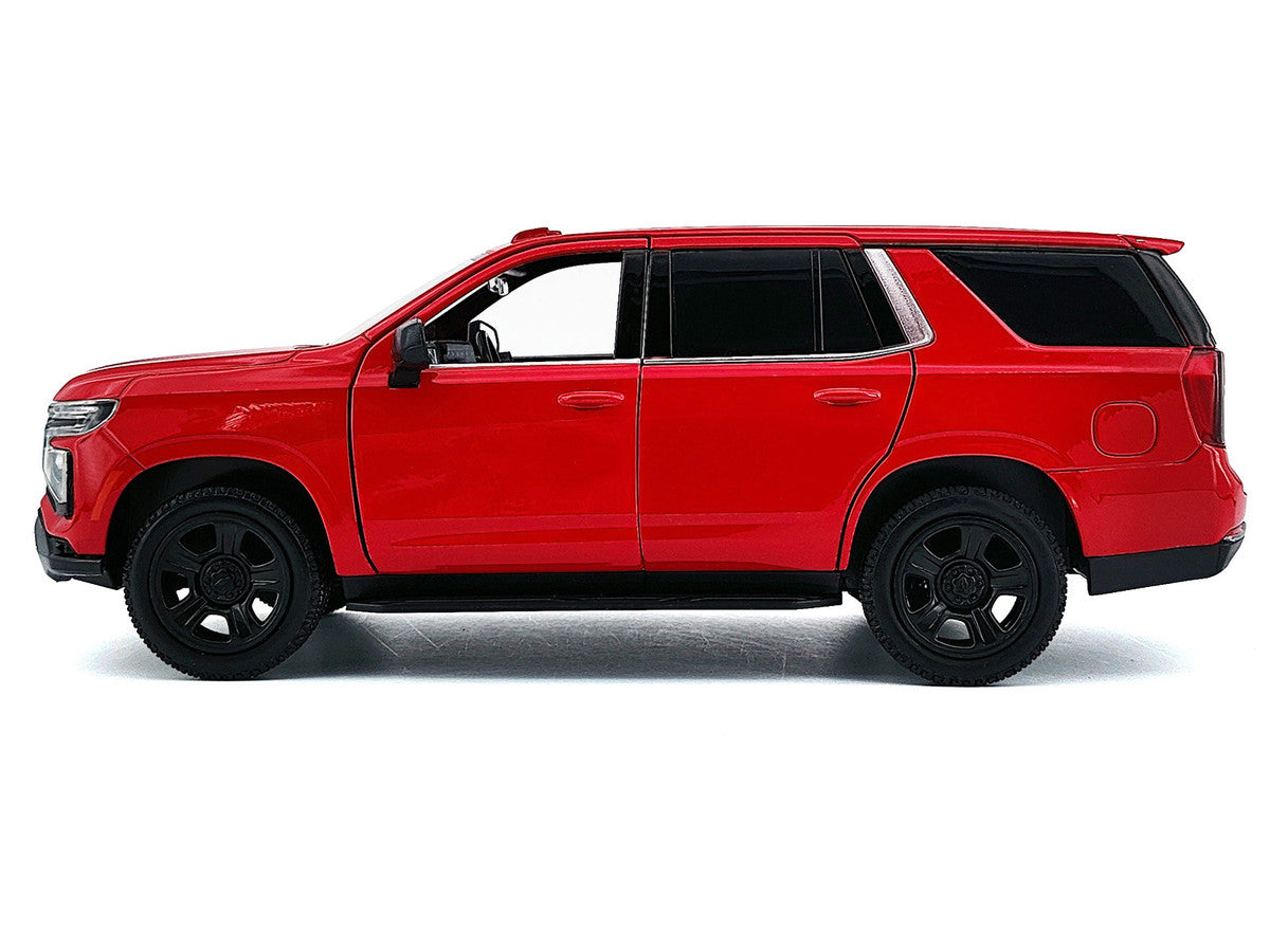 2025 Chevrolet Tahoe PPV Red "Custom Builder's Kit - Law Enforcement and Public Service" Series 1/24 Diecast Model Car by Motormax LuxuryLifeWay Online Store