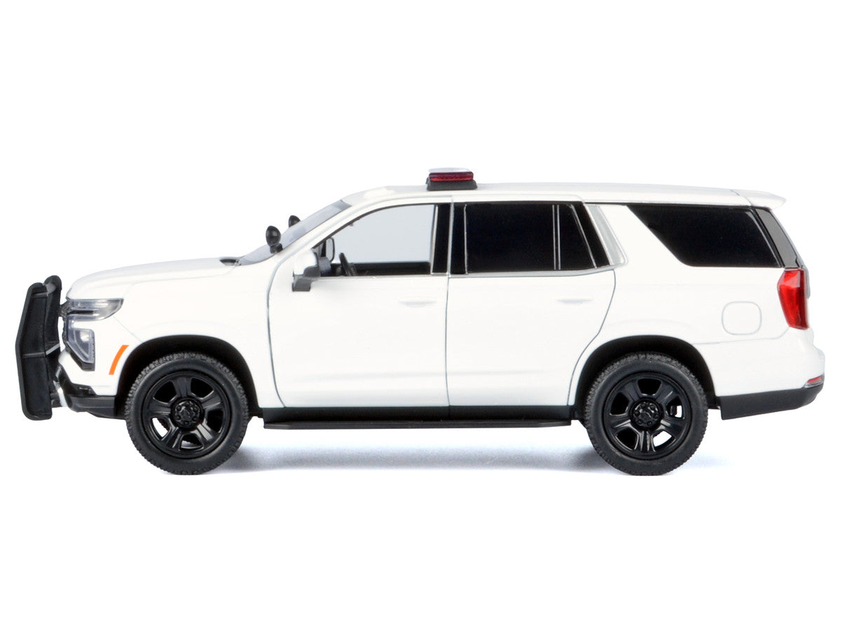 2025 Chevrolet Tahoe PPV White "Custom Builder's Kit - Law Enforcement and Public Service" Series 1/24 Diecast Model Car by Motormax LuxuryLifeWay Online Store