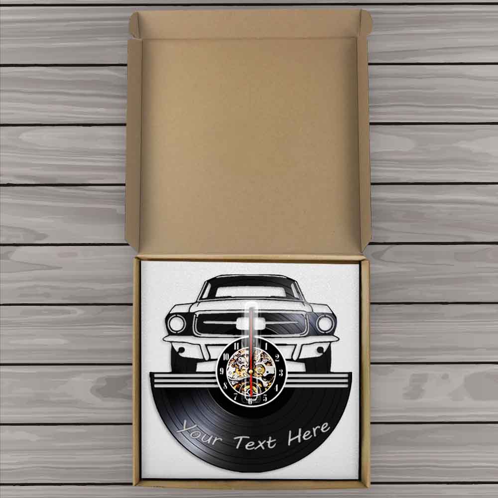 Car Fashion Vinyl Record Creative Wall Clock PearlNestDecor.com
