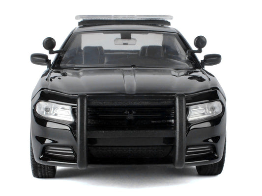 2023 Dodge Charger Pursuit Police Car Black and White "Law Enforcement and Public Service" Series 1/24 Diecast Model Car by Motormax LuxuryLifeWay Online Store