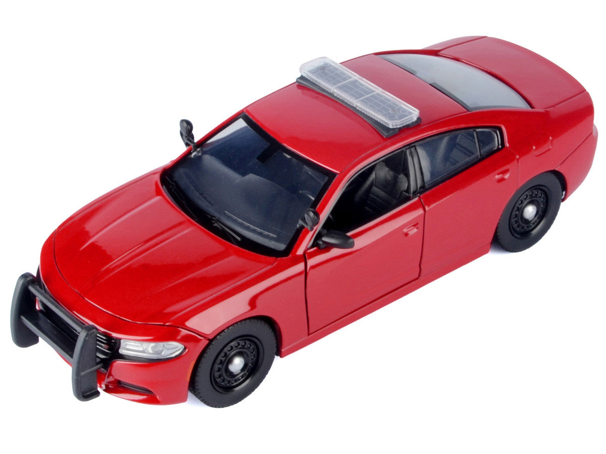 2023 Dodge Charger Pursuit Police Car Red "Law Enforcement and Public Service" Series 1/24 Diecast Model Car by Motormax LuxuryLifeWay Online Store