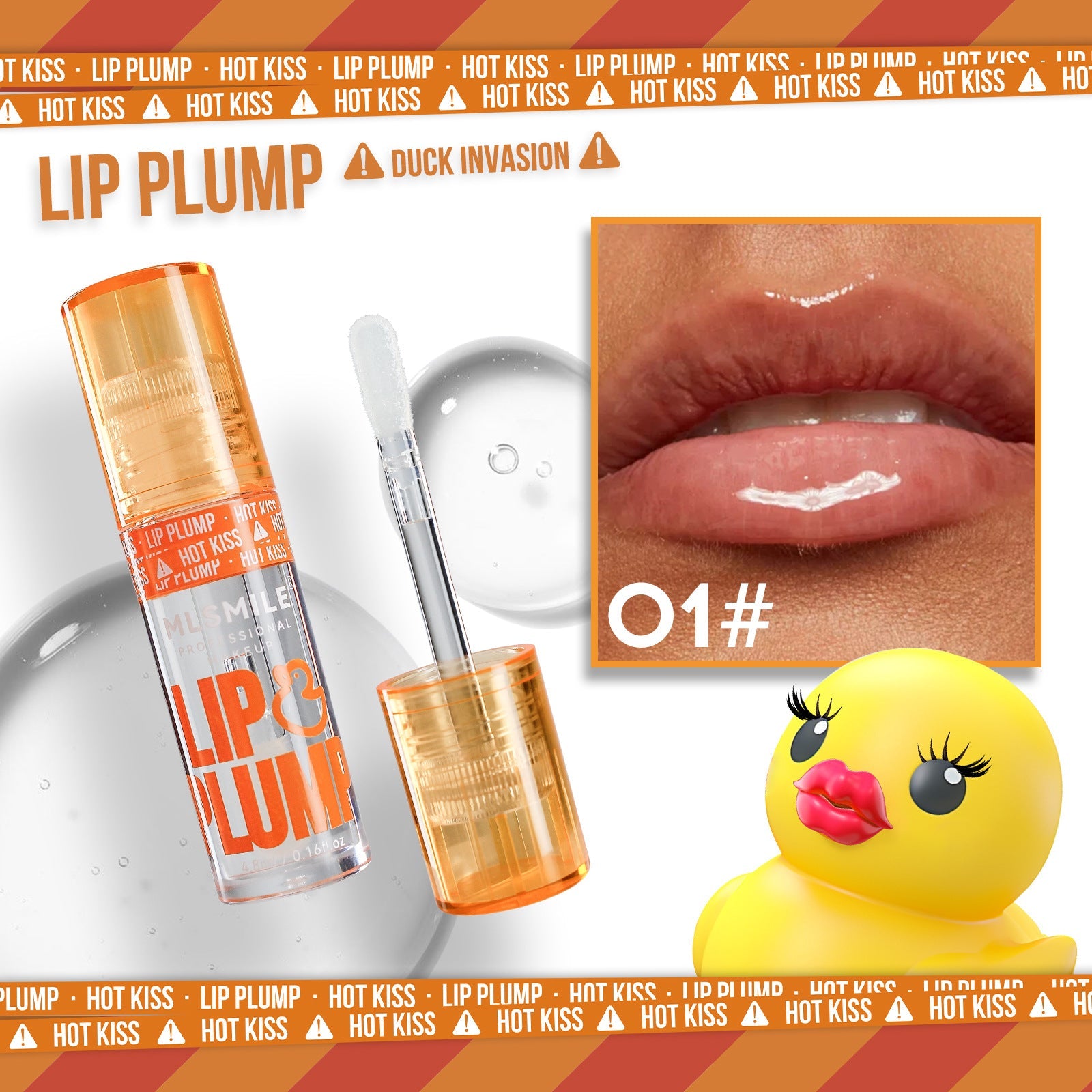 Duck Lip Gloss Mirror Lip Lacquer Pearlescent Liquid Lipstick LadyShow.Store