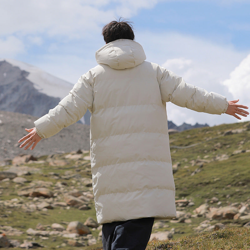 Mid-length Cotton Clothing Men's Thick Warm Jacket Best YouTube Store